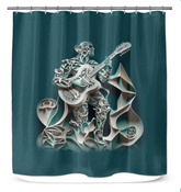 Acoustic Serenity Shower Curtain